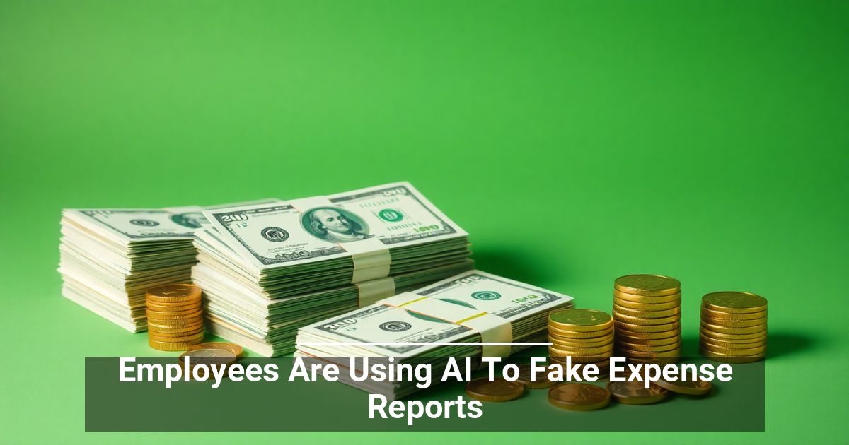 Employees Are Using AI To Fake Expense Reports